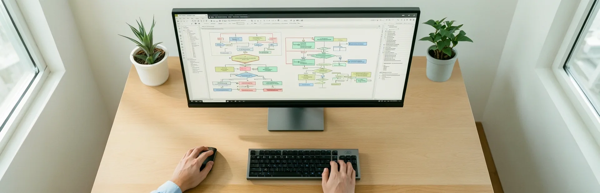 Decision tree logic visualization